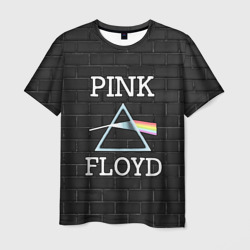 Мужская футболка 3D Pink Floyd logo - Пинк флойд логотип