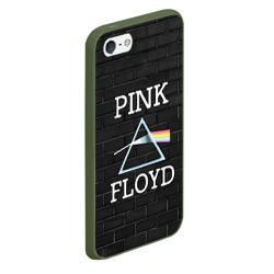 Чехол для iPhone 5/5S матовый Pink Floyd logo - Пинк флойд логотип - фото 2