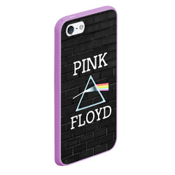 Чехол для iPhone 5/5S матовый Pink Floyd logo - Пинк флойд логотип - фото 2