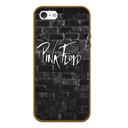 Чехол для iPhone 5/5S матовый Pink Floyd - Пинк флойд кирпичная стена