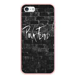 Чехол для iPhone 5/5S матовый Pink Floyd - Пинк флойд кирпичная стена