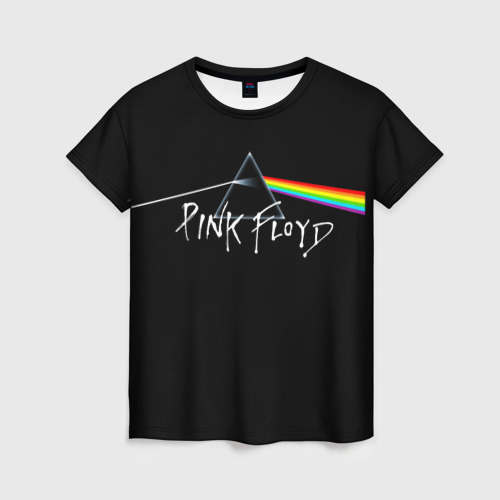 Женская футболка с принтом Pink Floyd - Пинк флойд, вид спереди №1