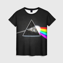 Женская футболка 3D Pink Floyd - Пинк флойд глитч