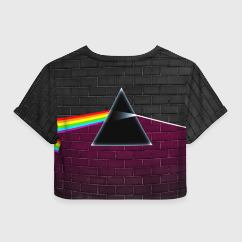 Женская футболка Crop-top 3D Pink Floyd. Пинк флойд, цвет 3D печать - фото 2