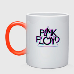 Кружка хамелеон Pink Floyd Пинк флойд глитч