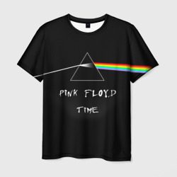 Мужская футболка 3D Pink Floyd time Пинк флойд логотип