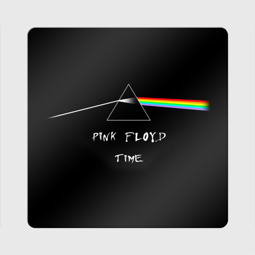 Магнит виниловый Квадрат Pink Floyd time Пинк флойд логотип