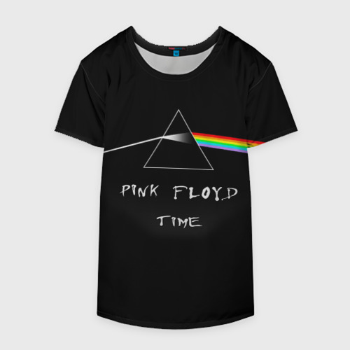 Накидка на куртку 3D Pink Floyd time Пинк флойд логотип, цвет 3D печать - фото 4