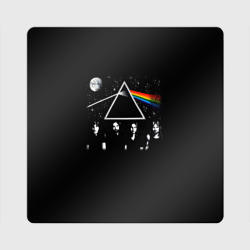 Магнит виниловый Квадрат Pink Floyd logo Пинк флойд небо