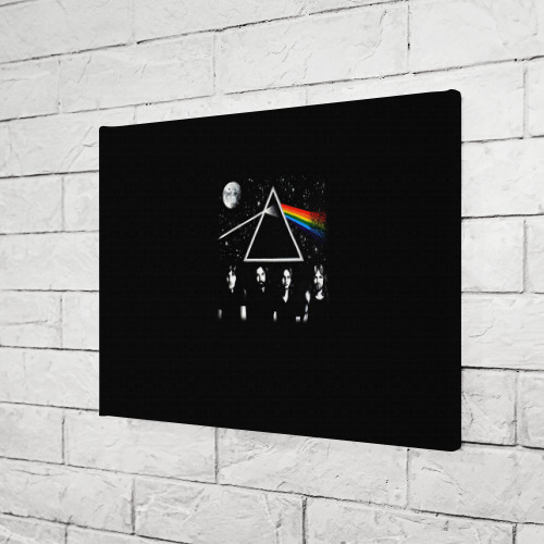 Холст прямоугольный Pink Floyd logo Пинк флойд небо, цвет 3D печать - фото 3