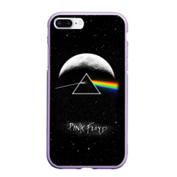 Чехол для iPhone 7Plus/8 Plus матовый Pink Floyd logo Пинк флойд звезды