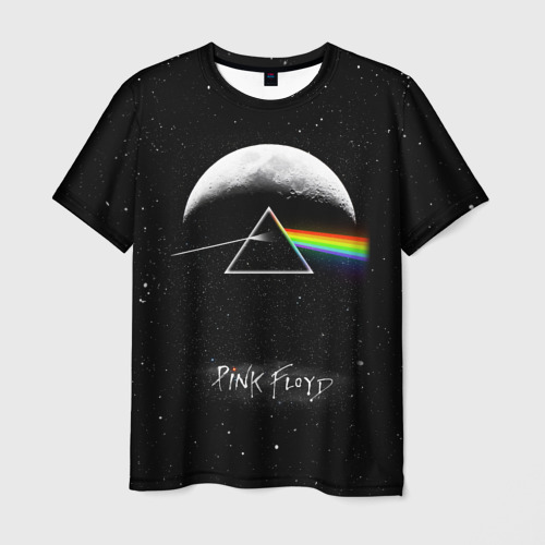 Мужская футболка 3D Pink Floyd logo Пинк флойд звезды, цвет 3D печать