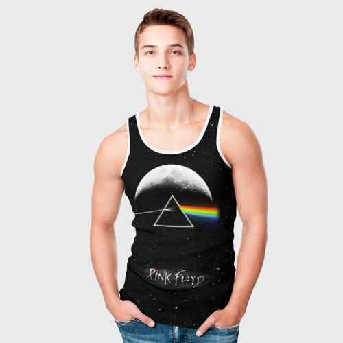 Мужская майка 3D Pink Floyd logo Пинк флойд звезды, цвет 3D печать - фото 5