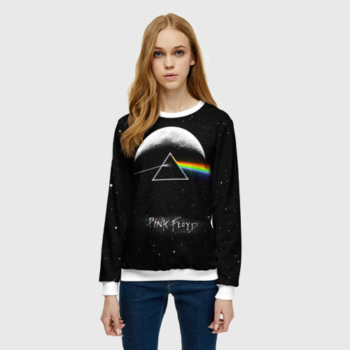 Женский свитшот 3D Pink Floyd logo Пинк флойд звезды, цвет 3D печать - фото 3