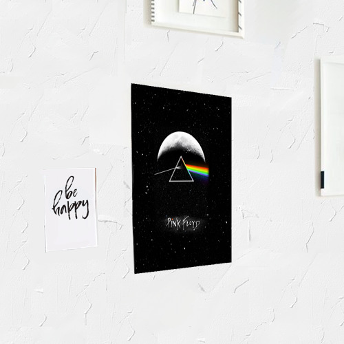 Постер Pink Floyd logo Пинк флойд звезды - фото 3