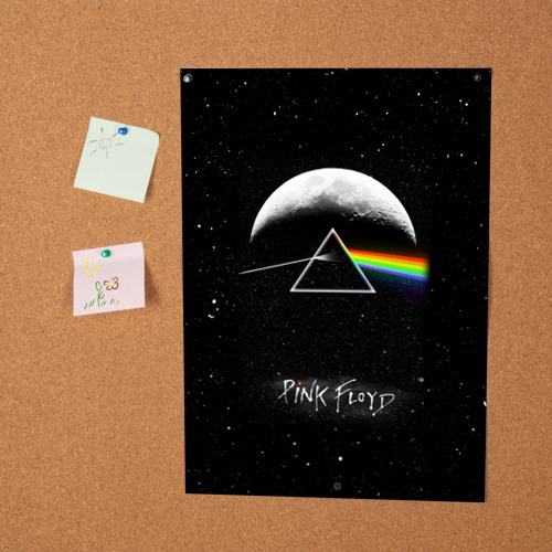 Постер Pink Floyd logo Пинк флойд звезды - фото 2