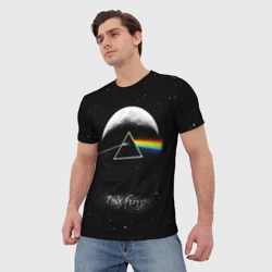 Мужская футболка 3D Pink Floyd logo Пинк флойд звезды - фото 2