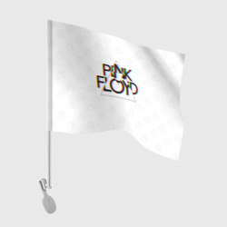 Флаг для автомобиля Pink Floyd logo Пинк флойд глитч
