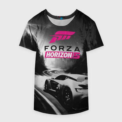 Накидка на куртку 3D Forza Horizon 5 - night race, цвет 3D печать - фото 4