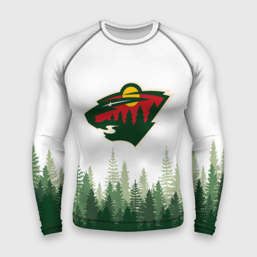 Мужской рашгард 3D Minnesota Wild, Миннесота Уайлд Лес