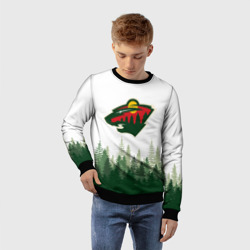 Детский свитшот 3D Minnesota Wild, Миннесота Уайлд Лес - фото 2