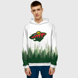 Мужская толстовка 3D Minnesota Wild, Миннесота Уайлд Лес - фото 2