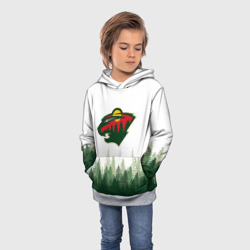 Детская толстовка 3D Minnesota Wild, Миннесота Уайлд Лес - фото 2