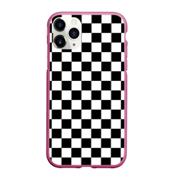 Чехол для iPhone 11 Pro Max матовый Chess Squares Cubes