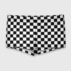 Мужские купальные плавки 3D Chess Squares Cubes