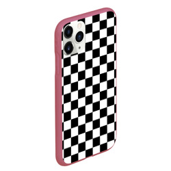 Чехол для iPhone 11 Pro Max матовый Chess Squares Cubes - фото 2