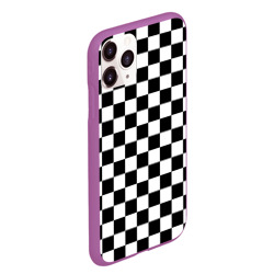 Чехол для iPhone 11 Pro Max матовый Chess Squares Cubes - фото 2