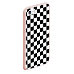 Чехол для iPhone 5/5S матовый Chess Squares Cubes - фото 2