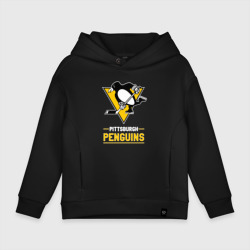 Детское худи Oversize хлопок Питтсбург Пингвинз , Pittsburgh Penguins