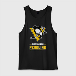 Мужская майка хлопок Питтсбург Пингвинз , Pittsburgh Penguins