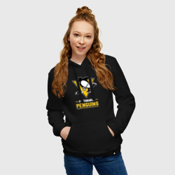 Женская толстовка хлопок Питтсбург Пингвинз , Pittsburgh Penguins - фото 2