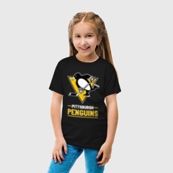 Детская футболка хлопок Питтсбург Пингвинз , Pittsburgh Penguins - фото 2