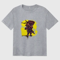 Женская футболка хлопок Oversize Big Boss whith gun