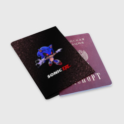 Обложка для паспорта матовая кожа Sonic EXE - Шум - фото 2