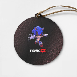 Деревянная игрушка круг Sonic EXE - Шум