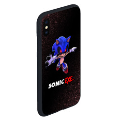 Чехол для iPhone XS Max матовый Sonic EXE - Шум - фото 2