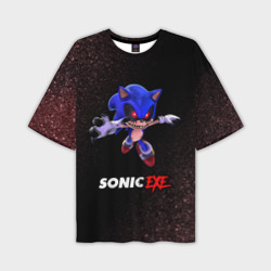 Мужская футболка oversize 3D Sonic EXE - Шум