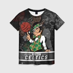 Женская футболка 3D Boston Celtics , Бостон Селтикс