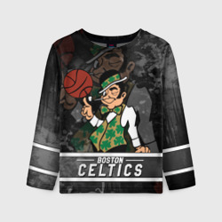 Детский лонгслив 3D Boston Celtics , Бостон Селтикс