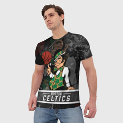 Мужская футболка 3D Boston Celtics , Бостон Селтикс - фото 2