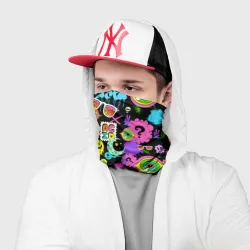 Бандана-труба 3D Acid Pop-art emoji pattern - фото 2