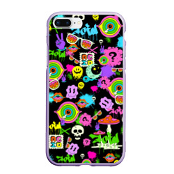 Чехол для iPhone 7Plus/8 Plus матовый Acid Pop-art emoji