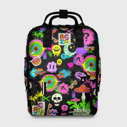 Женский рюкзак 3D Acid Pop-art emoji