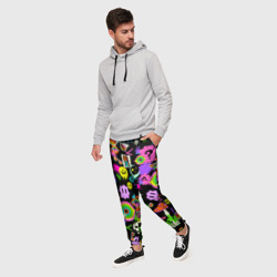 Мужские брюки 3D Acid Pop-art emoji - фото 2