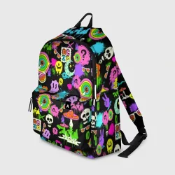 Рюкзак 3D Acid Pop-art emoji pattern