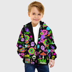 Детская куртка 3D Acid Pop-art emoji - фото 2